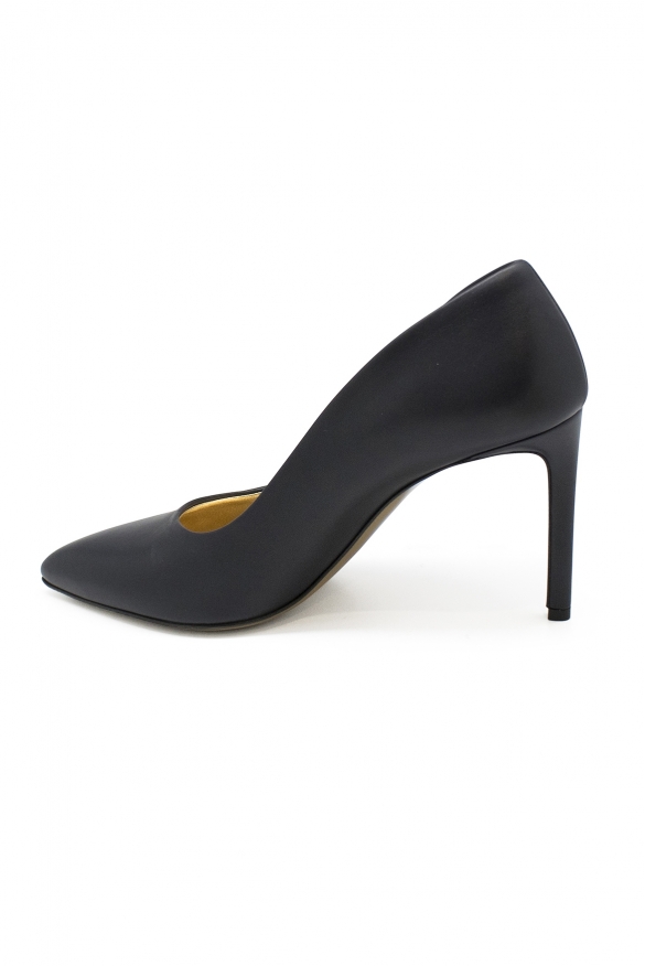 Chaussures Walter Steiger Vernis Noir - Talons Hauts, Pointure 40, Made In Italy