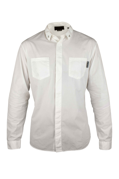 Chemisette Homme DDP Taille L - Couleur Blanc Beige - Occasion Très Bon État
