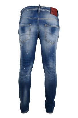 Jeans Dsquared2 Skater in denim blu – vista posteriore