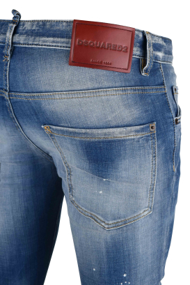 Jean Dsquared2 Skater en denim bleu – détail