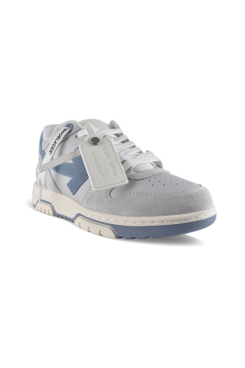Off-White Out of Office sneakers in grey and blue – three-quarter view