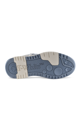 Sneakers Off-White Out of Office gris et bleu – semelle