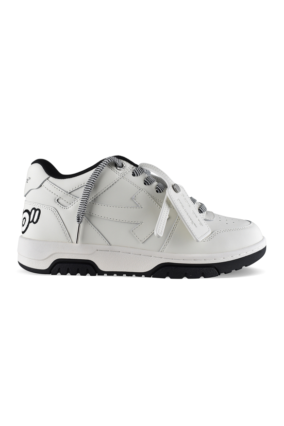 Off-White Out of Office Sneakers i vitt – sidovy