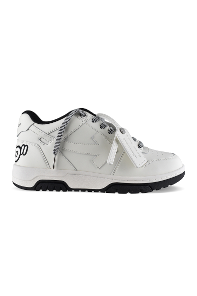 Off-White Out of Office Sneakers in Weiß – Seitenansicht