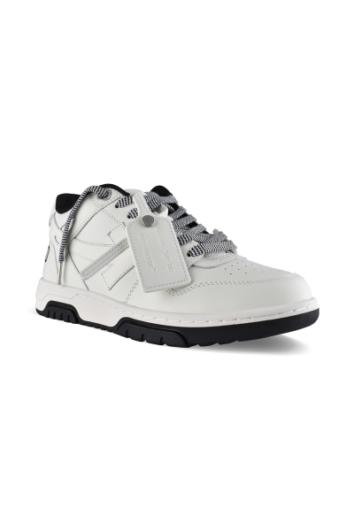Off-White Out of Office Sneakers i vitt – trekvartsvy