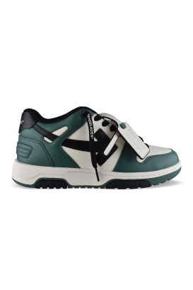 Sneakers Off-White Out of Office verde y negro – vista lateral