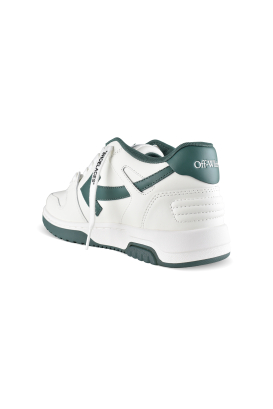 Sneakers Off-White Out of Office blanco y verde – vista trasera