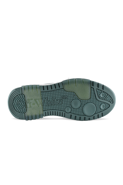 Sneakers Off-White Out of Office bianco e verde – suola