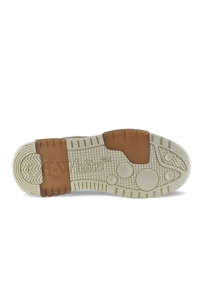 Off-White Out of Office Sneakers in beige en bruin – zool
